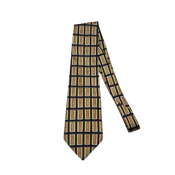The Metropolitan Museum Of Art Masterworks Collection Silk Tie Black/Gold READ - Picture 7 of 7